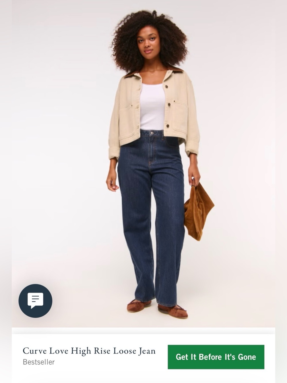 Abercrombie and Fitch Curve Love The Loose High Rise Jean